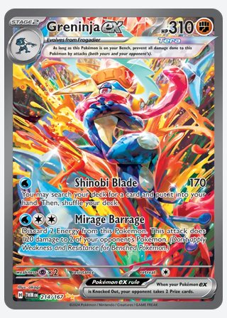 Greninja ex — catalogusbeeld