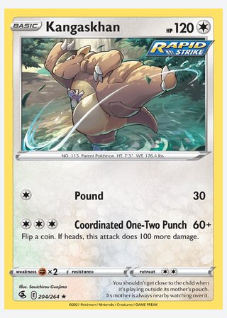 Kangaskhan — catalogusbeeld