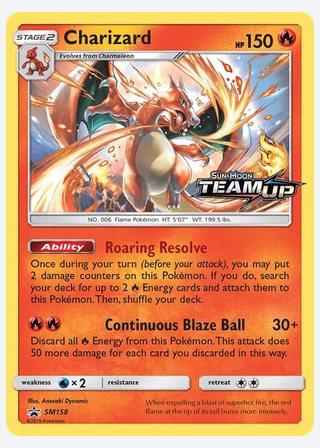 Charizard — catalogusbeeld