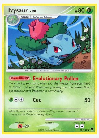 Ivysaur — catalogusbeeld