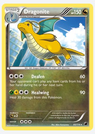 Dragonite — catalogusbeeld