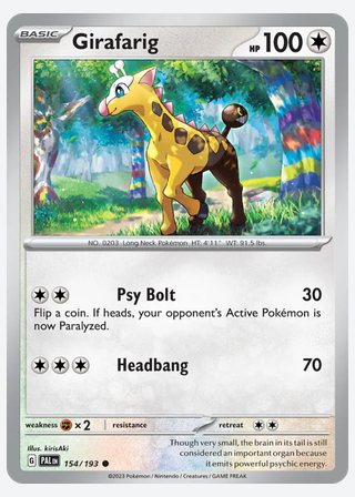 Girafarig — catalogusbeeld