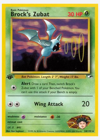 Brock's Zubat — catalogusbeeld