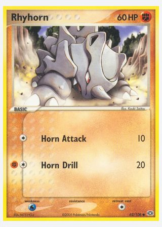 Rhyhorn — catalogusbeeld