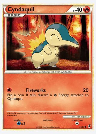 Cyndaquil — catalogusbeeld