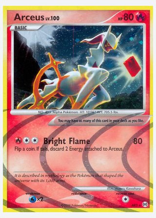 Arceus — catalogusbeeld