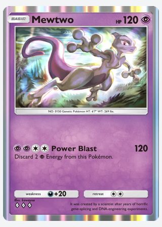 Mewtwo — catalogusbeeld