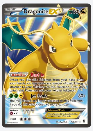 Dragonite EX — catalogusbeeld