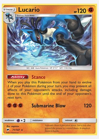 Lucario — catalogusbeeld