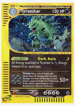 Tyranitar — catalogusbeeld