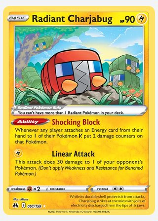 Radiant Charjabug — catalogusbeeld