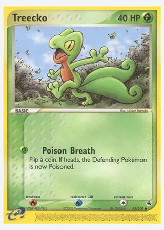 Treecko — catalogusbeeld