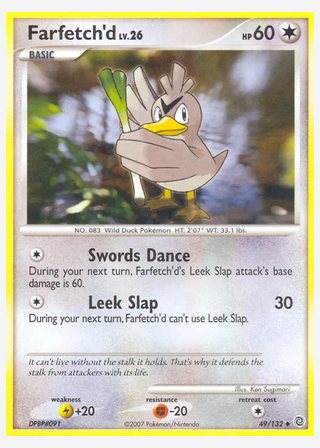 Farfetch'd — catalogusbeeld
