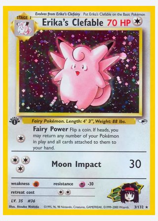 Erika's Clefable — catalogusbeeld