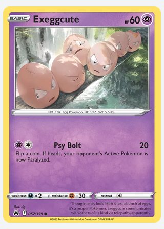 Exeggcute — catalogusbeeld