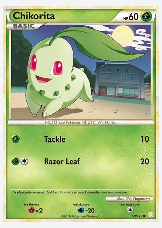 Chikorita — catalogusbeeld