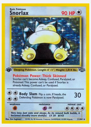 Snorlax — catalogusbeeld