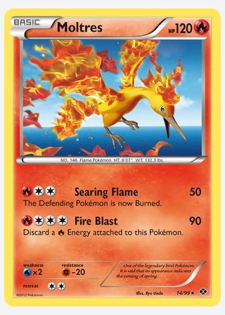 Moltres — catalogusbeeld