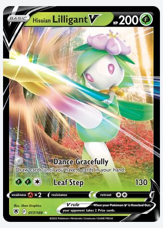 Hisuian Lilligant V — catalogusbeeld