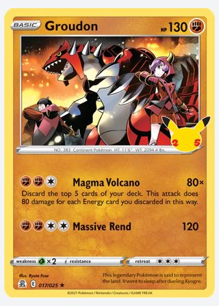 Groudon — catalogusbeeld