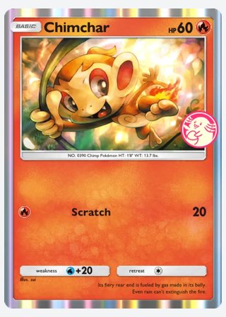 Chimchar — catalogusbeeld