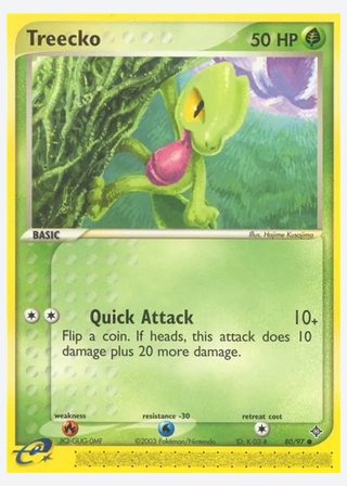 Treecko — catalogusbeeld