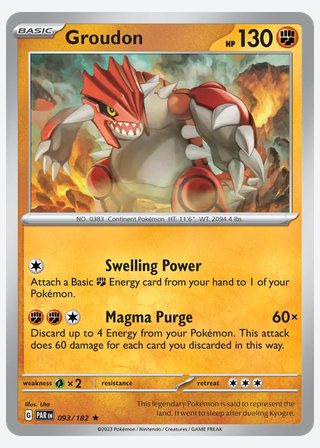 Groudon — catalogusbeeld