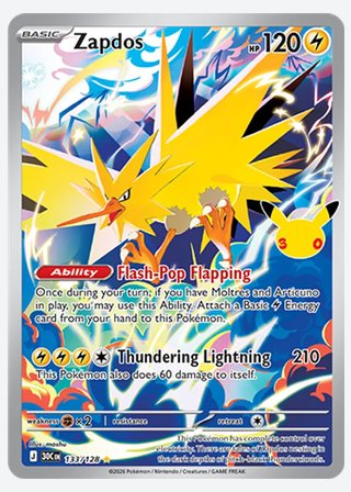 Zapdos — catalogusbeeld