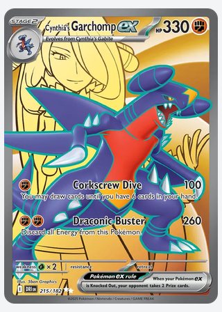 Cynthia's Garchomp ex — catalogusbeeld