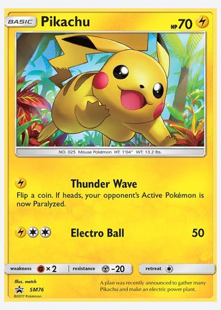 Pikachu — catalogusbeeld