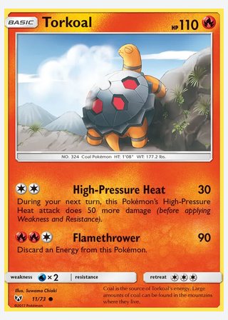 Torkoal — catalogusbeeld