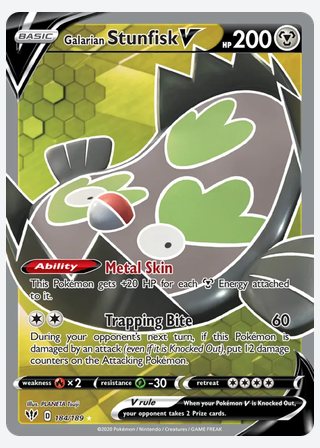 Galarian Stunfisk V — catalogusbeeld