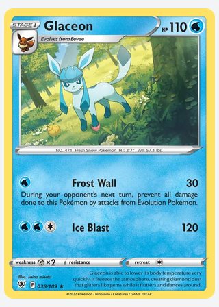 Glaceon — catalogusbeeld