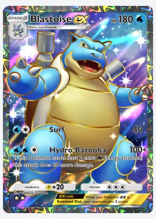 Blastoise ex — catalogusbeeld