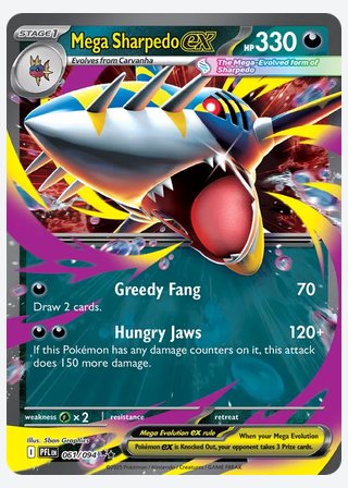 Mega Sharpedo ex — catalogusbeeld