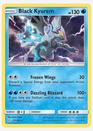 Black Kyurem — catalogusbeeld