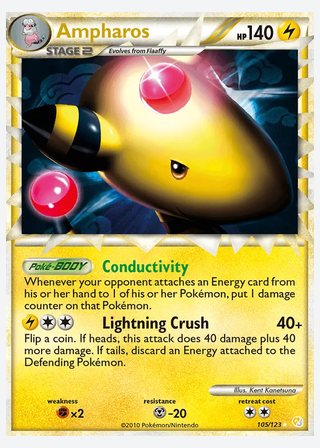 Ampharos — catalogusbeeld