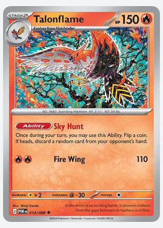 Talonflame — catalogusbeeld