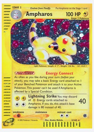 Ampharos — catalogusbeeld