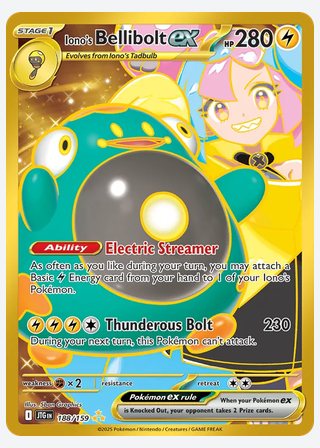 Iono's Bellibolt ex — catalogusbeeld