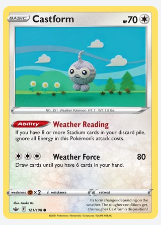 Castform — catalogusbeeld