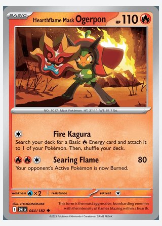 Hearthflame Mask Ogerpon — catalogusbeeld