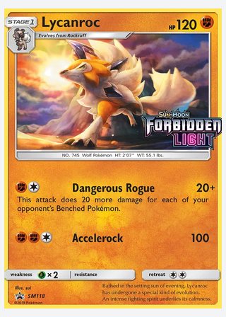 Lycanroc — catalogusbeeld