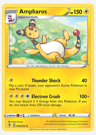 Ampharos — catalogusbeeld