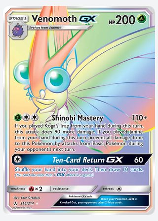 Venomoth GX — catalogusbeeld