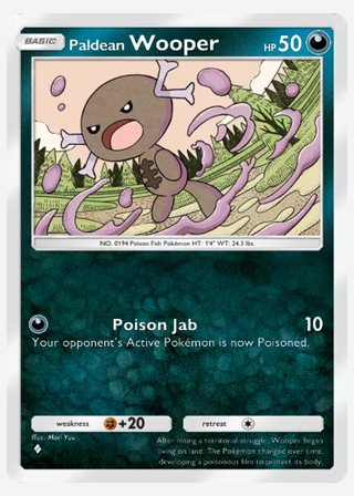 Paldean Wooper — catalogusbeeld