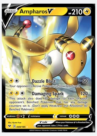 Ampharos V — catalogusbeeld