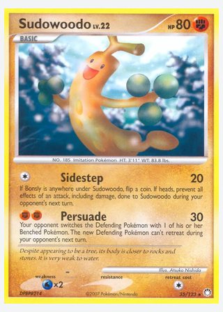 Sudowoodo — catalogusbeeld