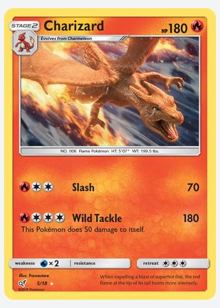 Charizard — catalogusbeeld