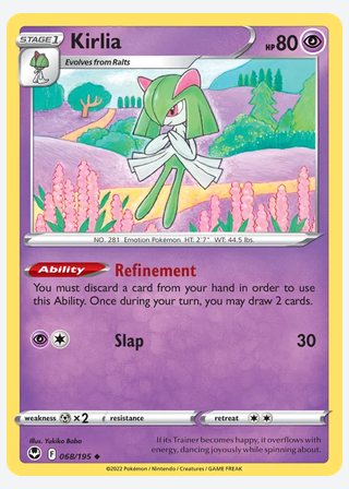 Kirlia — catalogusbeeld